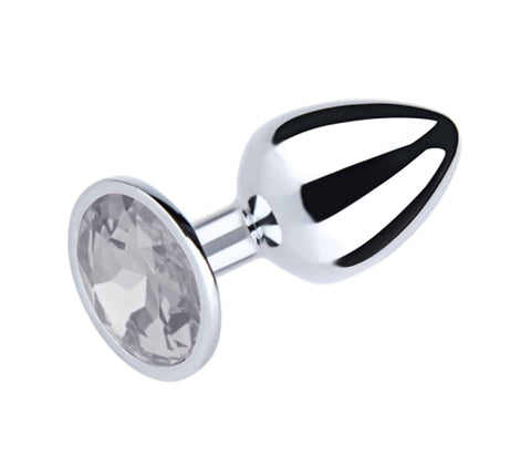 Love In Leather Round Gem Butt Plug Large - Butt Plugs