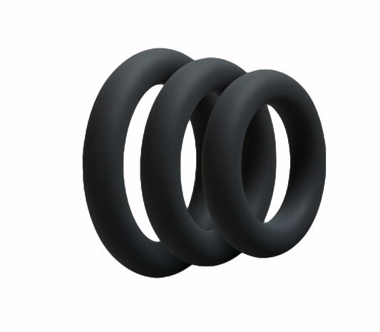 Love In Leather 3 Piece Fat Boy Stretchy Cock Rings - Stretchy Cock Rings
