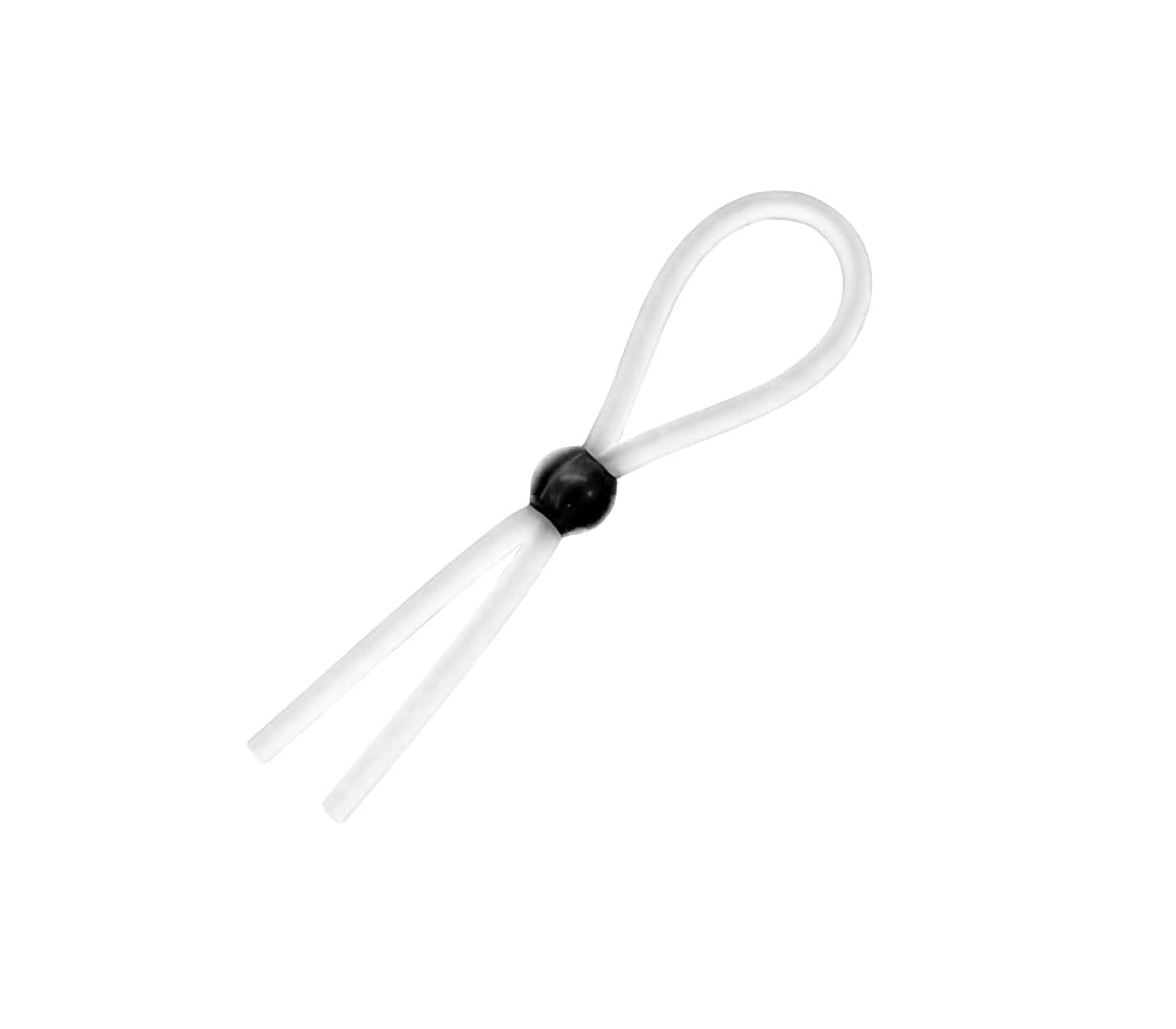 Love In Leather Adjustable Lasso Male Cock Ring Clear Cock Rings