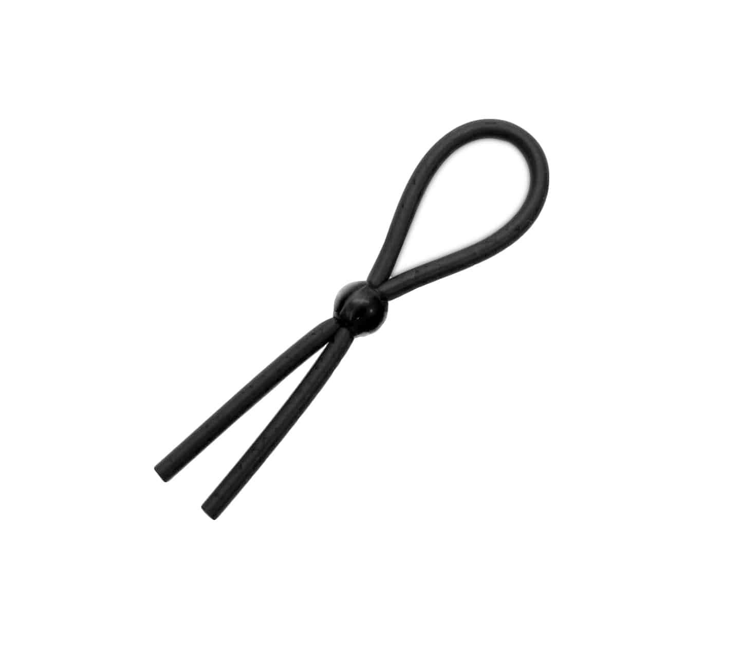 Love In Leather Adjustable Lasso Male Cock Ring Black Cock Rings