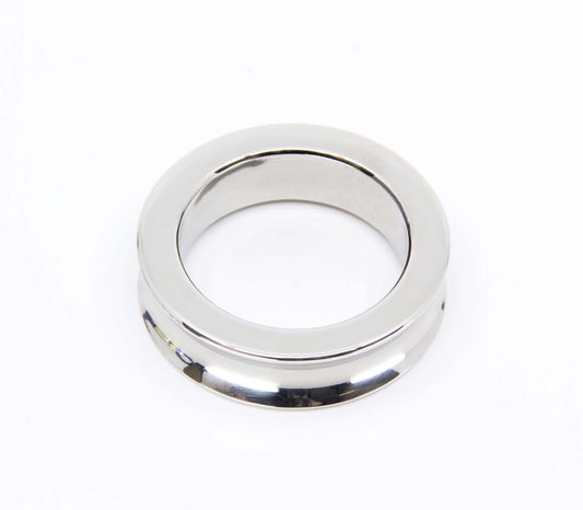 Love In Leather Premium Stainless Steel Fat Boy Ring - Steel Cock Rings