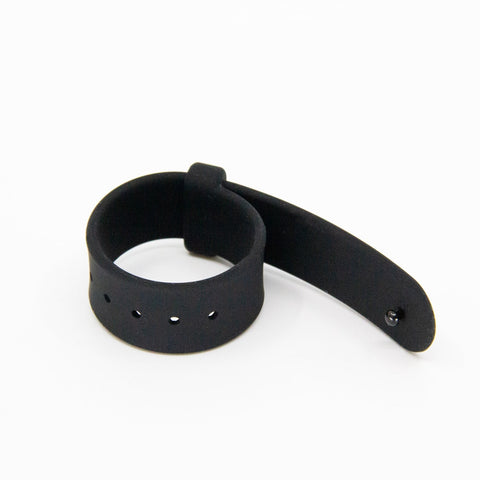 Love In Leather Adjustable Silicone Cock Bang - Cock Rings
