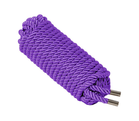 Love In Leather Silky Bondage Play Rope 10m - Cuffs And Restraints