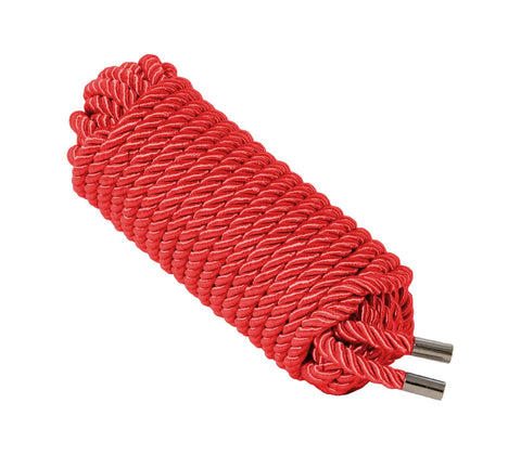 Love In Leather Silky Bondage Play Rope 10m - Cuffs And Restraints