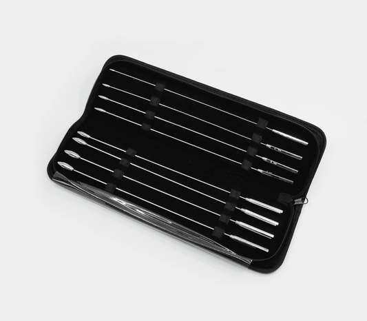 Love In Leather 8 Piece Rosebud Dilator Sounding Kit Default Title Urethral Sounds