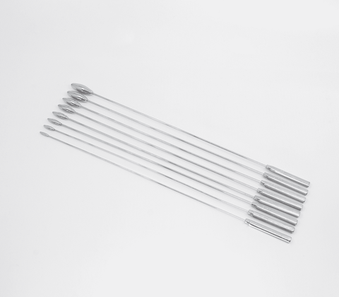 Love In Leather 8 Piece Rosebud Dilator Sounding Kit - Urethral Sounds