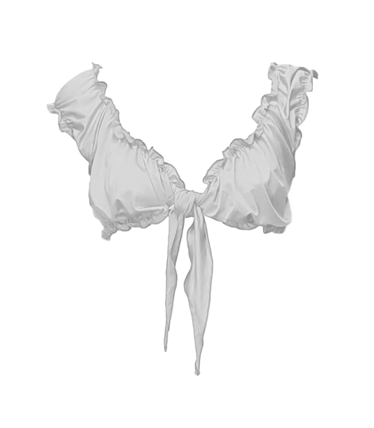 Love In Leather Mens Cropped Top with Tie Closure - His Fetish