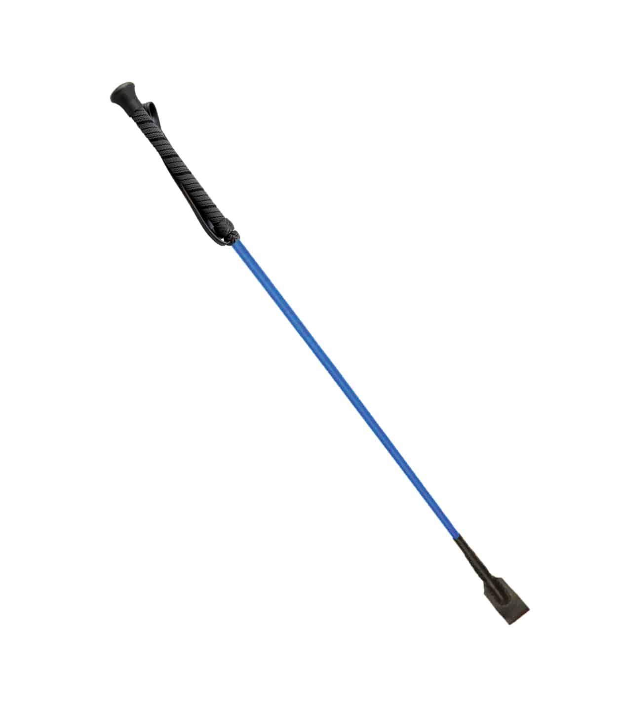 Love In Leather Riding Crop With Rubber Handle Blue Whips And Crops