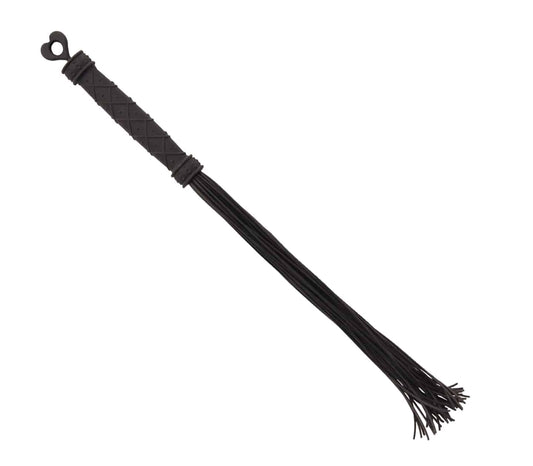 Love In Leather Black BDSM Play Silicone Flogger Default Title Whips And Crops