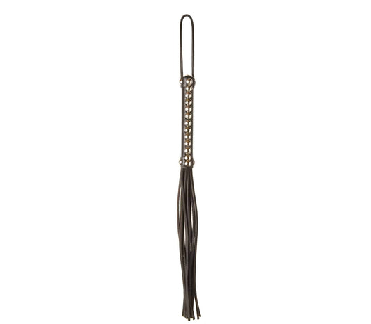 Love In Leather Fetish Play Studded Leather Flogger Default Title Whips And Crops