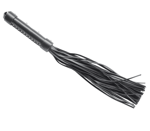 Love In Leather BDSM Flogger With Coloured Hardware - Whips And Crops