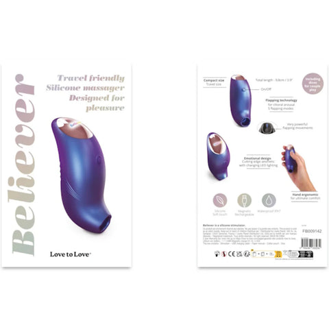 LOVE TO LOVE Believer Clitoral Stimulator - Clit Ticklers and Pulsators