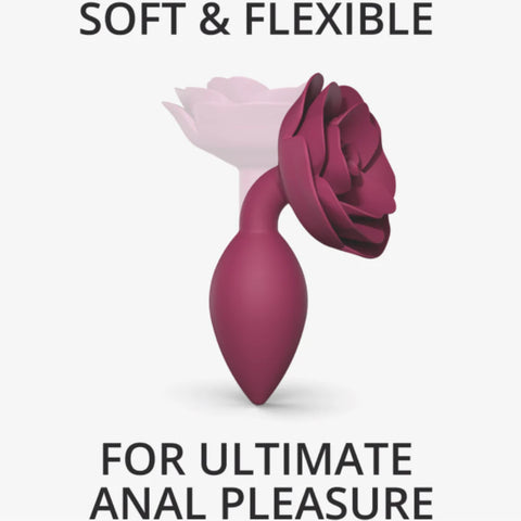 OPEN ROSES - Elegant Silicone Anal Pleasure Plug - Butt Plugs