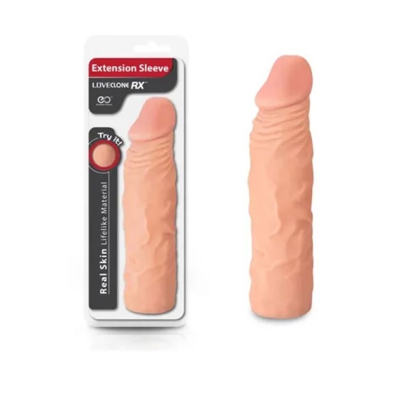 LoveClone RX Extension Sleeve - Flesh Penis Sleeves and Extenders