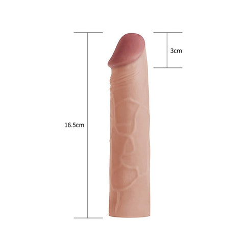 Lovetoy Pleasure X-Tender 1 Inches Penis Extension Sleeve - Penis Sleeves and Extenders