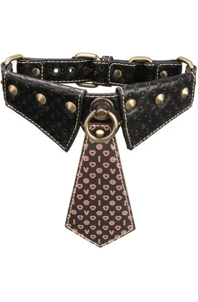 Lovetoy Rebellion Reign Bondage Collar and Leash - Collars and Leads