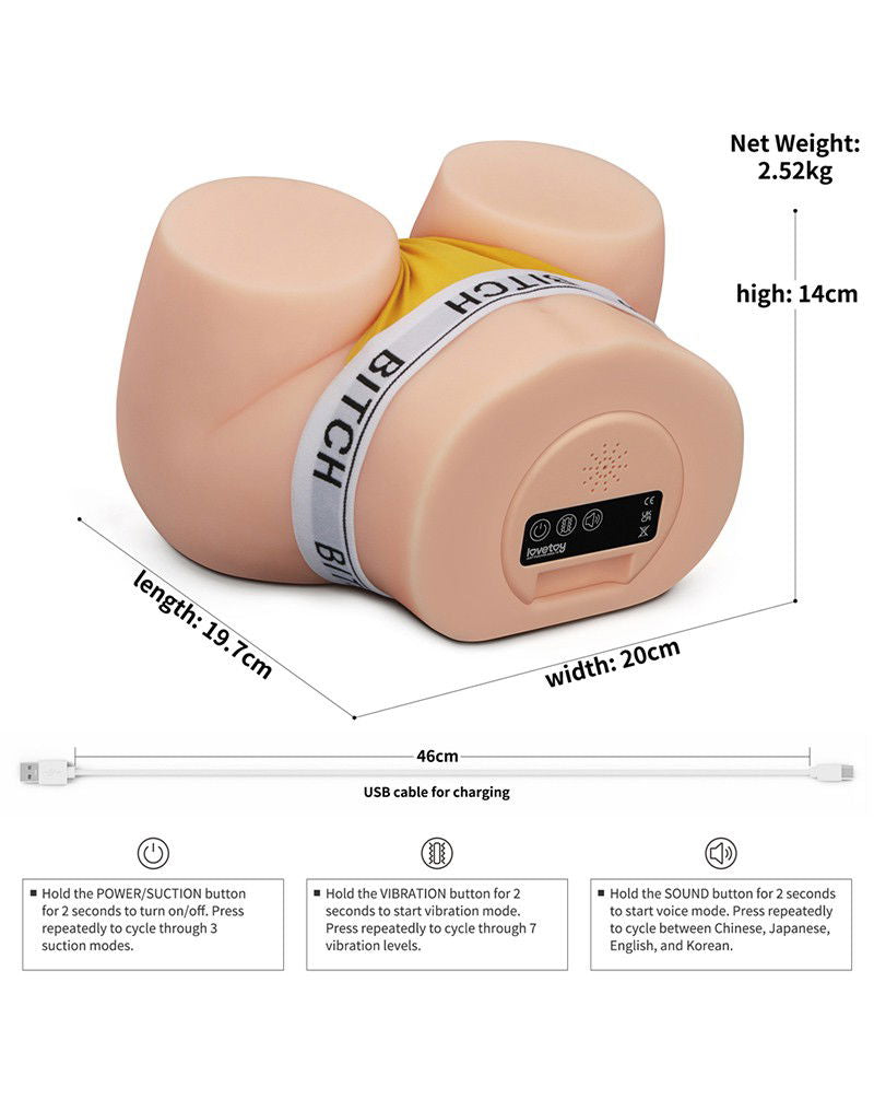 Lovetoy Streetgirls Sensation Pulse Doggy Style Vibrating Male Masturbator - Masturbators and Strokers