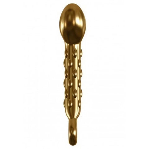 Pipedream Icicles Gold Edition G07 Glass P-Spot Vibrator - Glass Sex Toys