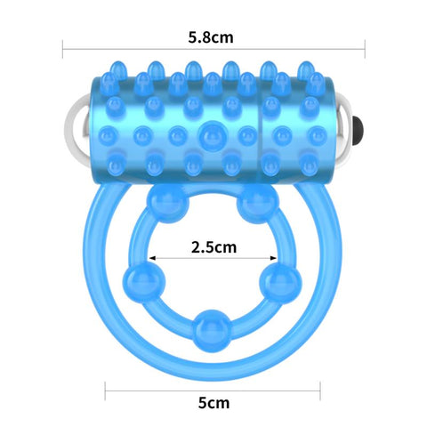 Lovetoy Lumino Play Vibrating Penis & Balls Ring - Vibrating Cock Rings