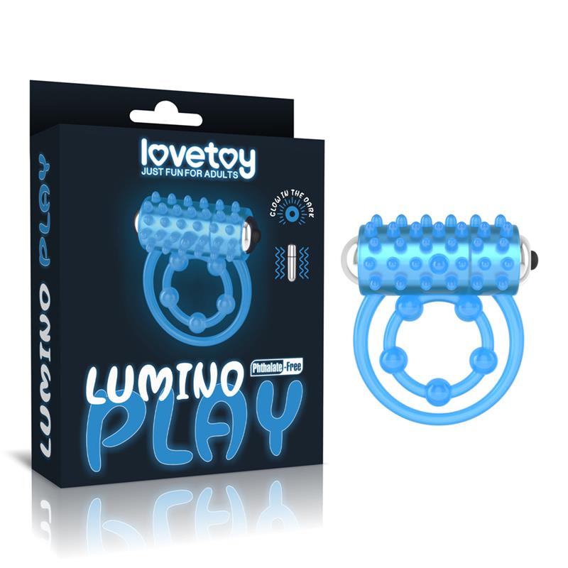 Lovetoy Lumino Play Vibrating Penis & Balls Ring Vibrating Cock Rings