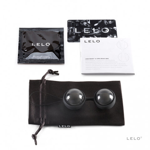 Lelo Luna Beads Noir Ben Wa Kegel Balls - Love Eggs and Kegel Exercisers