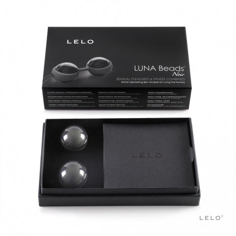 Lelo Luna Beads Noir Ben Wa Kegel Balls - Love Eggs and Kegel Exercisers