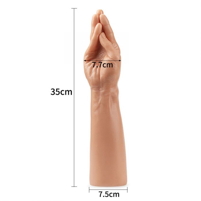 Lovetoy King Sized Realistic Magic Hand Fisting Dildo Flesh 36cm Realistic Dildos