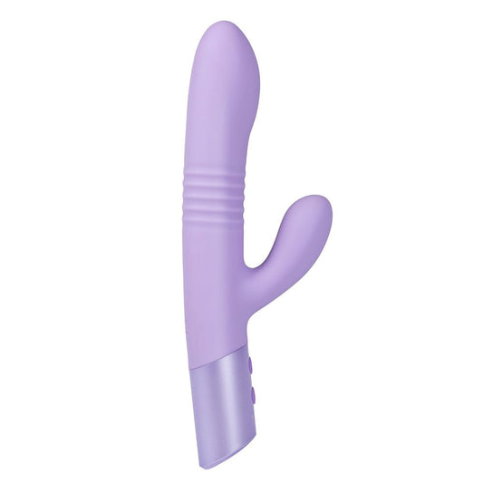 Maia AYLA USB Rechargeable Thrusting Rabbit Vibrator Lavender - Rabbit Vibrators