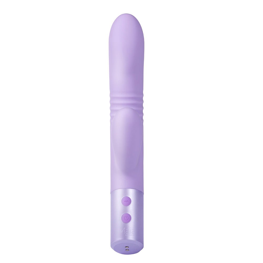 Maia AYLA USB Rechargeable Thrusting Rabbit Vibrator Lavender Rabbit Vibrators