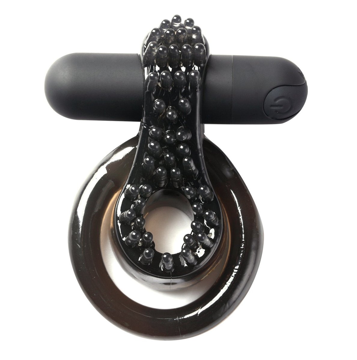 Maia Jagger USB Rechargeable Vibrating Cock & Ball Ring Black Vibrating Cock Rings