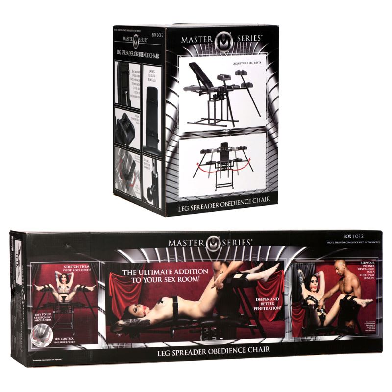 Master Series Leg Spreader Obedience Chair (2 Box) Sex Furniture