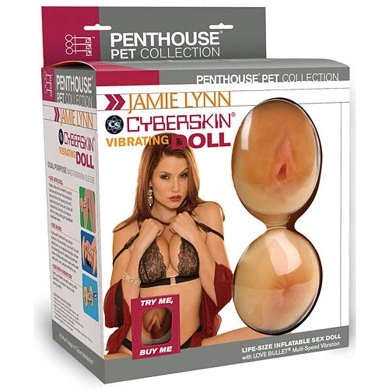 Penthouse Pet Collection Jamie Lynn Vibrating CyberSkin Pet Puss Love Dolls