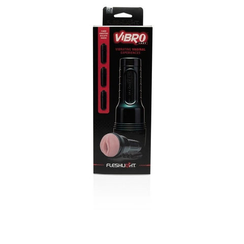Fleshlight Vibro Pink Lady Touch Realistic Vagina Stroker - Masturbators and Strokers