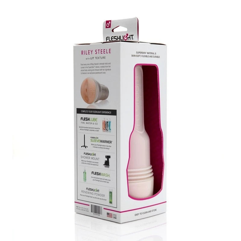 Fleshlight Girls Riley Steele Adult Star Male Masturbator Realistic Butts And Vaginas