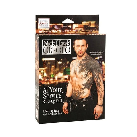 CalExotics Nick Hawk GIGOLO At Your Service Blow-Up Doll - Love Dolls