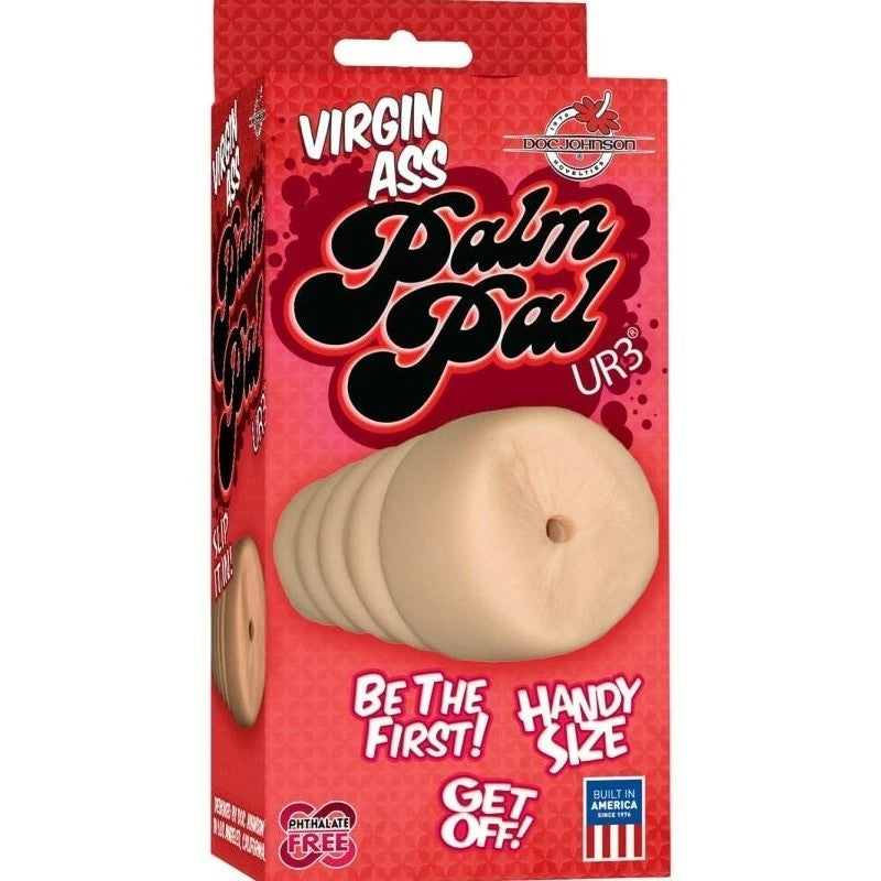 Doc Johnson Palm Pal UR3 Virgin Ass Stroker Flesh Masturbators and Strokers