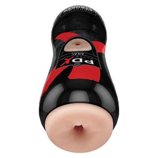 PDX Elite Realistic Male Vibrating Anal Stroker - Masturbators and Strokers