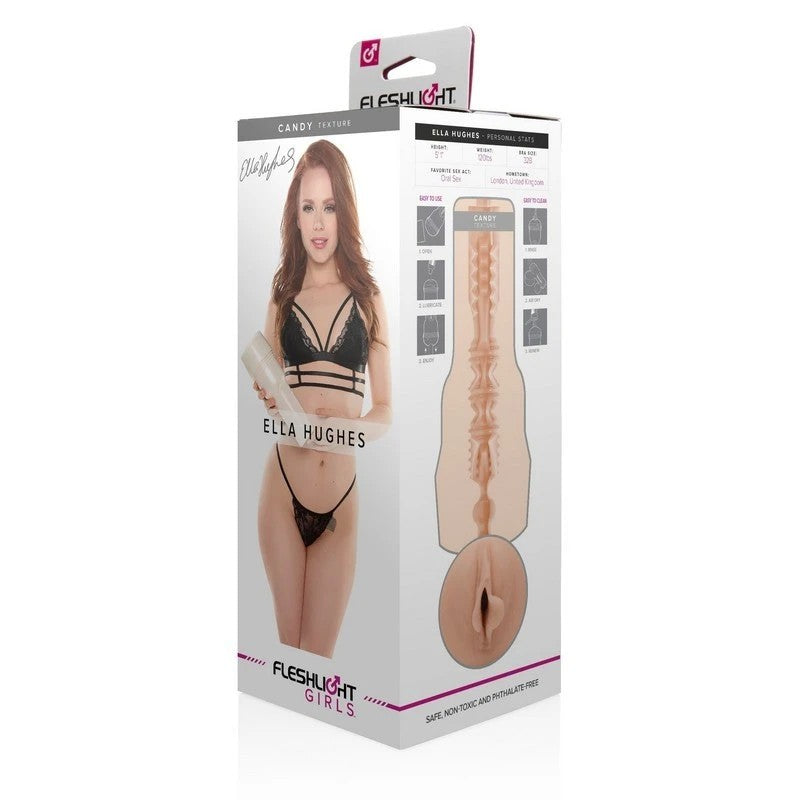 Fleshlight Girls Ella Hughes Candy Mens Pleasure Stroker Realistic Butts And Vaginas