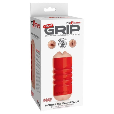 Pipedream Extreme Tight Grip Mouth and Ass Masturbator - Masturbators and Strokers