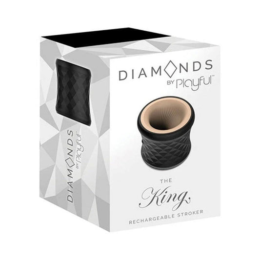 Diamonds by Playful The King Rechargeable Stroker - Masturbators and Strokers