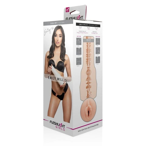 Fleshlight Girls Emily Willis Squirt Realistic Male Stroker Device - Masturbators and Strokers
