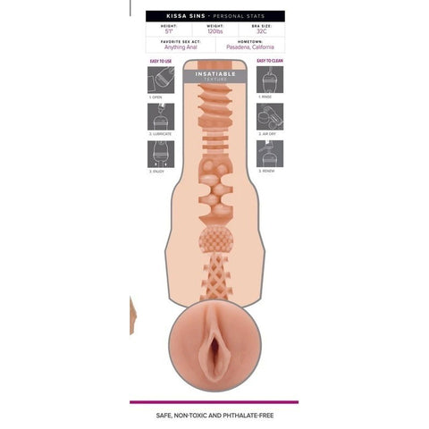 Fleshlight Girls Kissa Sins Insatiable - Fleshlight Male Masturbators