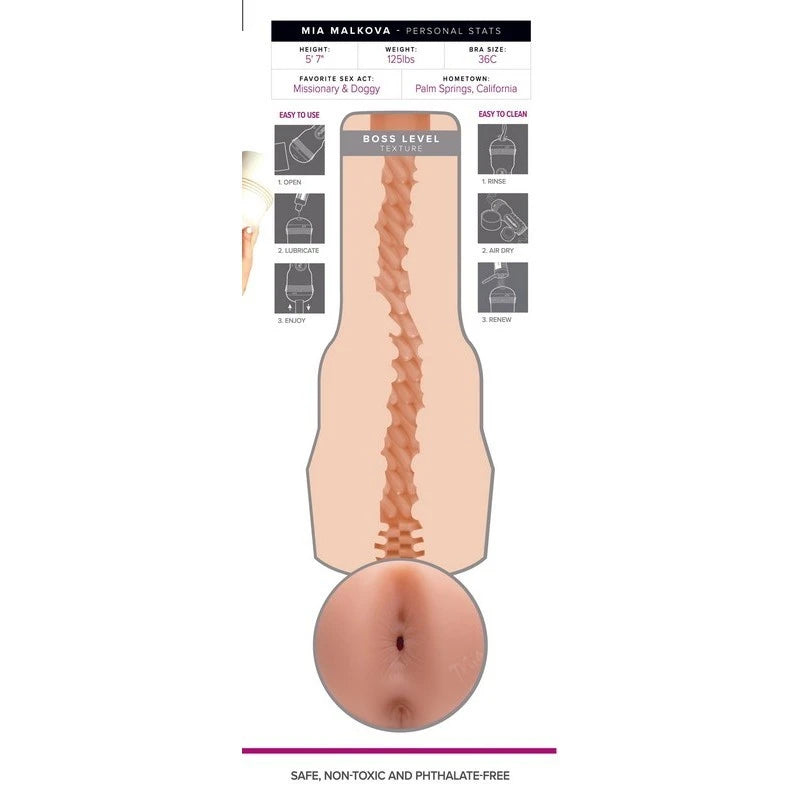 Fleshlight Girls Mia Malkova Lvl Up Mens Masturbator Sleeve Fleshlight Male Masturbators