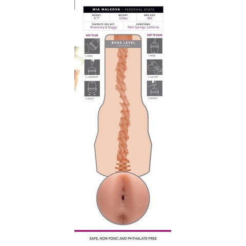 Fleshlight Girls Mia Malkova Lvl Up Mens Masturbator Sleeve - Fleshlight Male Masturbators