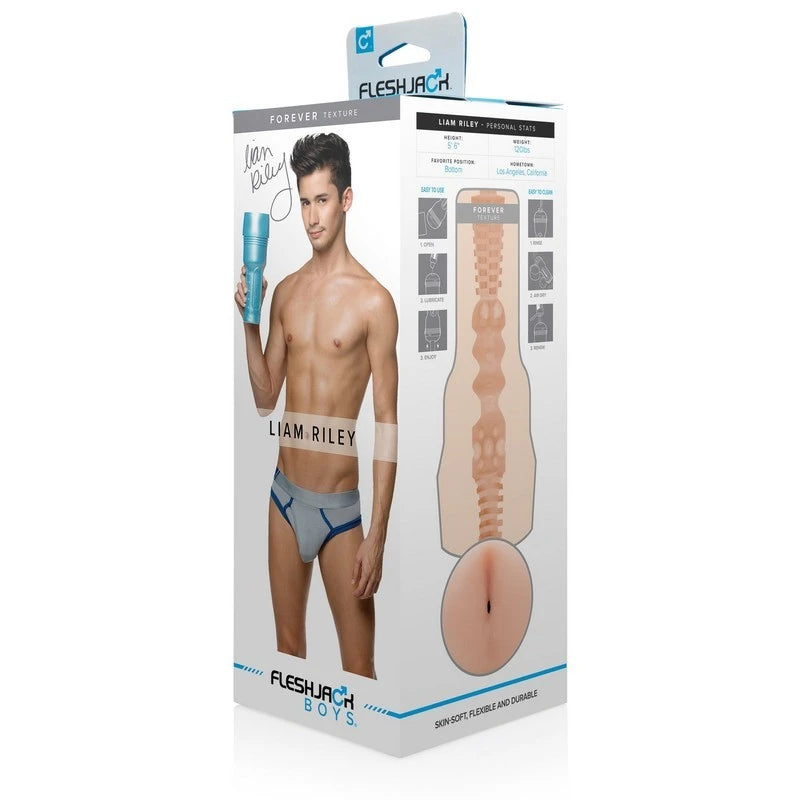 Fleshjack Boys Liam Riley Forever Realistic Mens Stroker Masturbators and Strokers