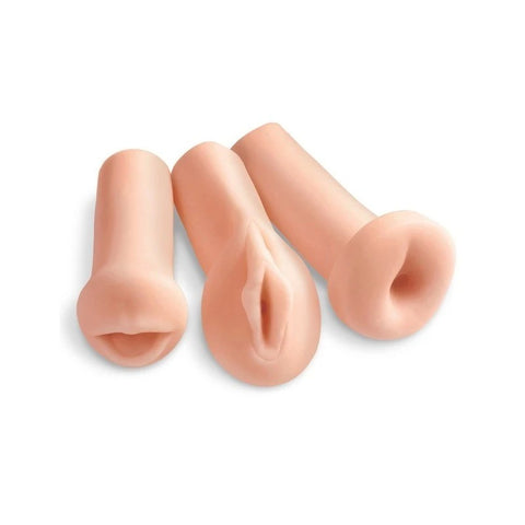 Pipedream Extreme Toyz All 3 Holes Realistic Male Stroker - Masturbators and Strokers