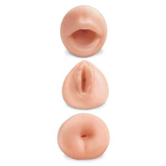 Pipedream Extreme Toyz All 3 Holes Realistic Male Stroker - Masturbators and Strokers