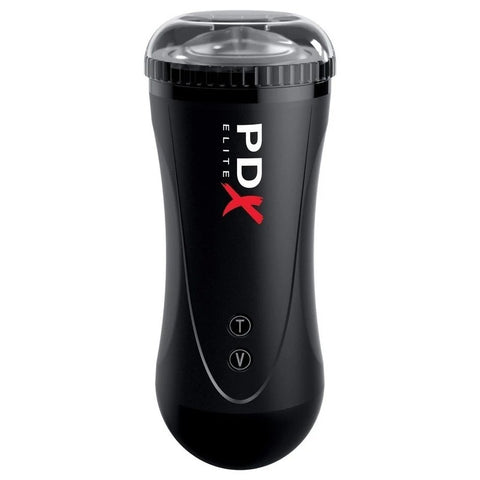 PDX Elite Moto Vibrating and Thrusting Male Stroker - Masturbators and Strokers