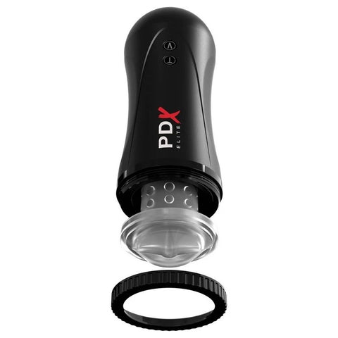 PDX Elite Moto Vibrating and Thrusting Male Stroker - Masturbators and Strokers