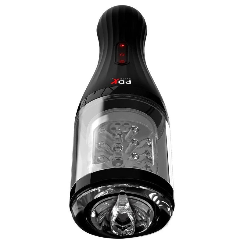 PDX Elite Talk Dirty Rotobator Vibrating Mens Masturbator Masturbators and Strokers